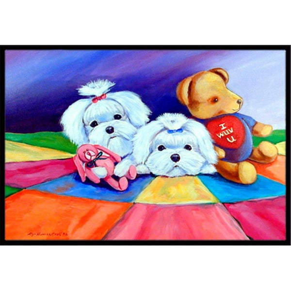 Jensendistributionservices 18 x 27 in. Maltese Indoor Outdoor Mat MI2556967 - main